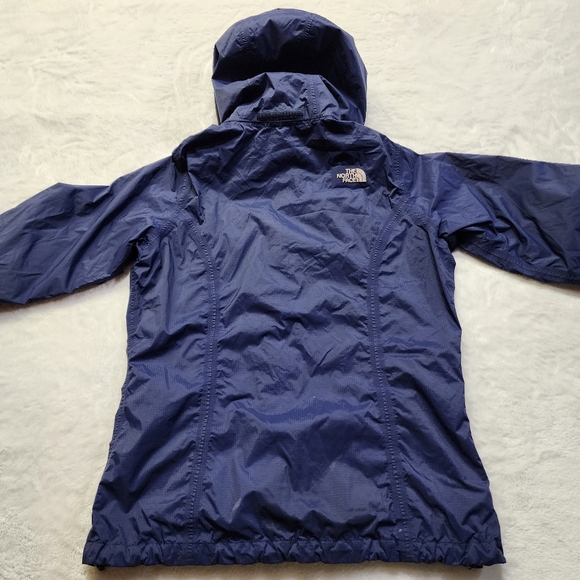 The North Face Women's Navy Blue Full-Zip Hooded Windbreaker Jacket Size Medium - Picture 9 of 12